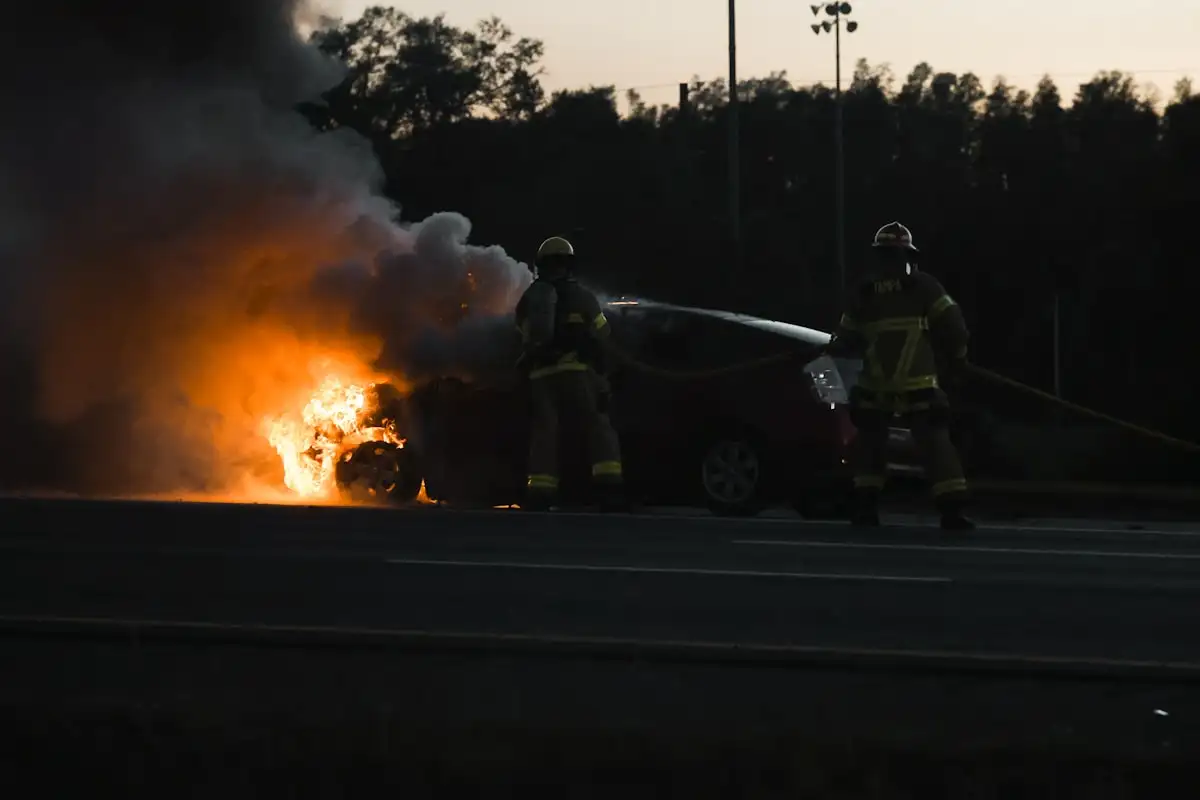 Car Insurance fire marshal: blaze