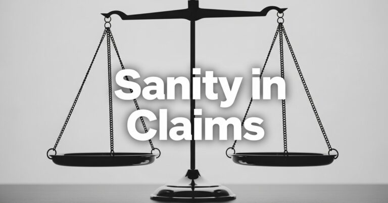 Time for sanity in insurance claims