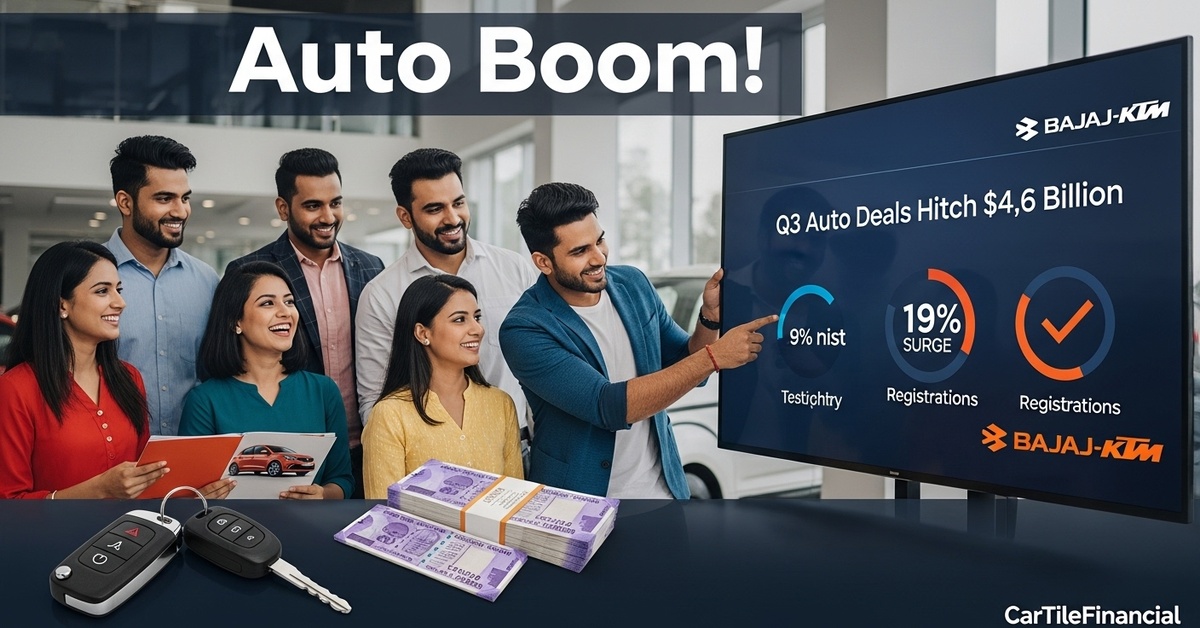 Weekly News Wrap: Bajaj Gets KTM Go-Ahead, Festive Registrations Surge 19%, Q3 Auto Deals Hit $4.6 Billion